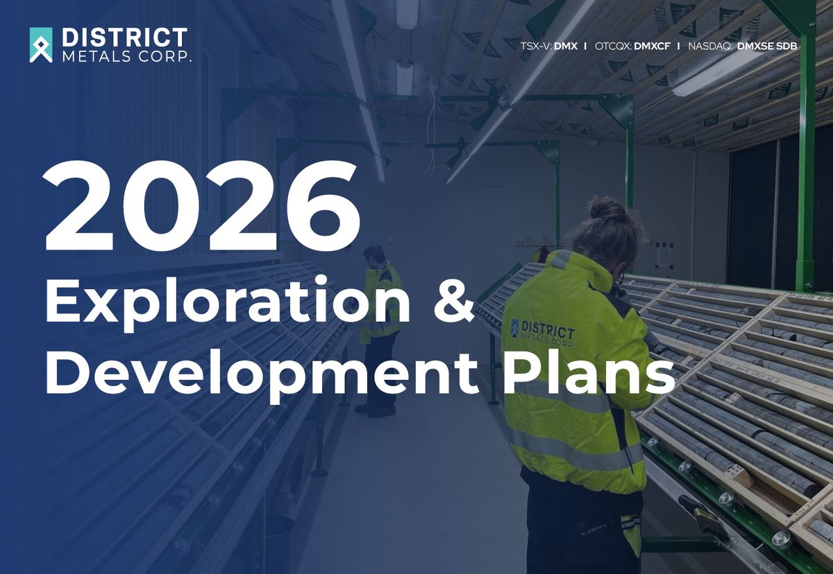 district_metals's tweet photo. A pivotal year ahead for District Metals 🇸🇪

With a planned PEA and Economic Impact Study at the Viken Project, drilling across MobileMT targets, and new geophysical and fieldwork programs, the Company is advancing its Swedish #uranium portfolio at a time when nuclear energy is gaining renewed global importance.

Strong uranium fundamentals. A growing project pipeline. An exciting year ahead.

Read more: https://t.co/eZnGBIaJrv

🇨🇦  $DMX.v | 🇺🇸 $DMXCF | 🇸🇪 $DMXSE SDB #DMX #Nuclear #EnergyTransition