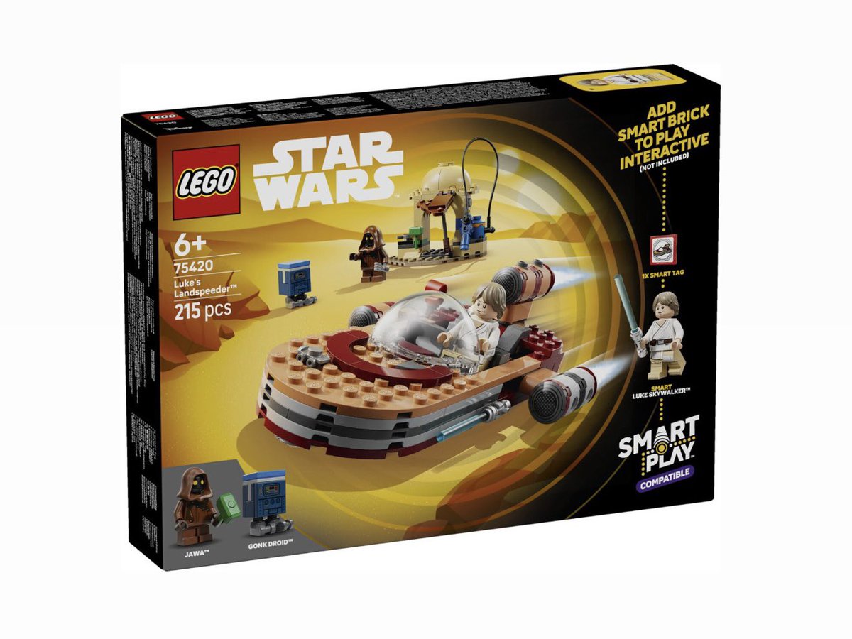 lukesoutpost's tweet image. LEGO has officially unveiled 5 more LEGO Smart Play Star Wars sets - launching on March 1st

• 75426 Millennium Falcon – US$99.99
• 75425 Mos Eisley Cantina – US$79.99
• 75424 AT-ST Endor Attack – US$49.99
• 75422 Yoda’s Hut and Jedi Training – US$69.99
• 75420 Luke’s…