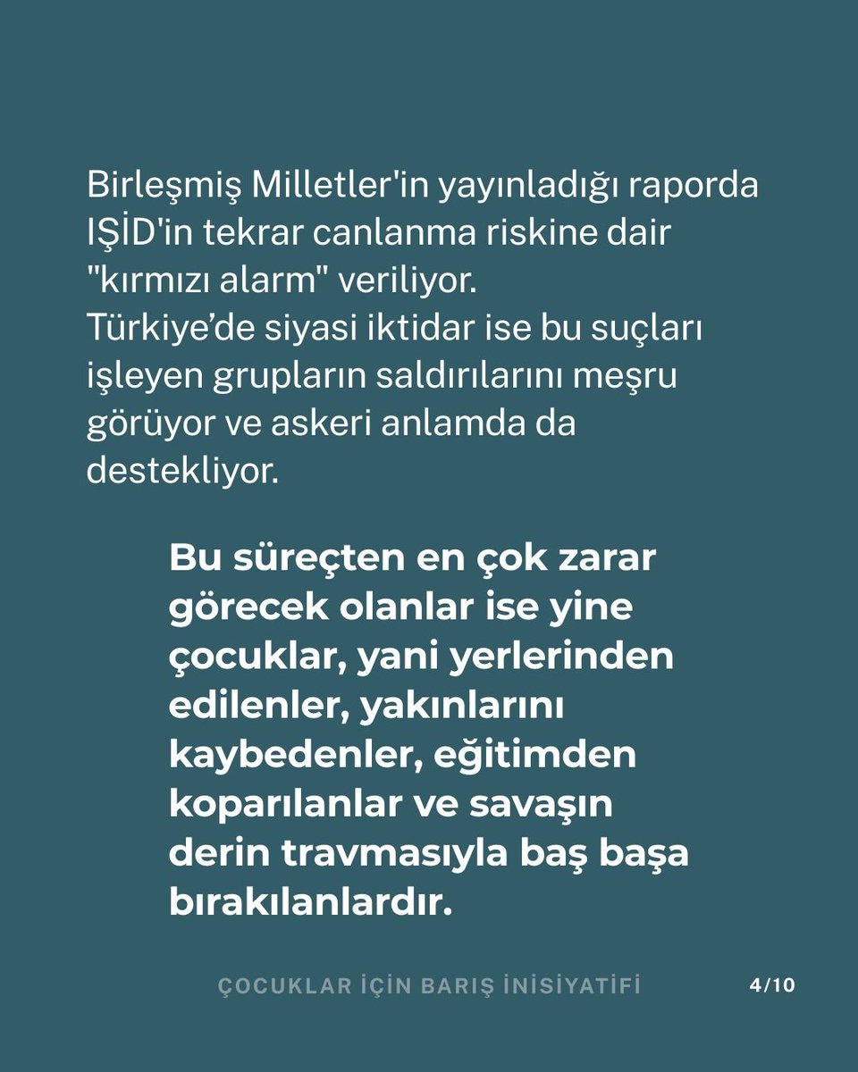 Çocuklar İçin Barış İnisiyatifi tweet media