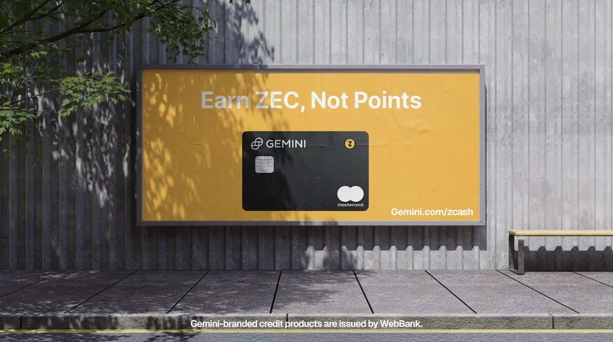 Gemini's tweet image. Zcash is encrypted electronic cash.

Points are not.