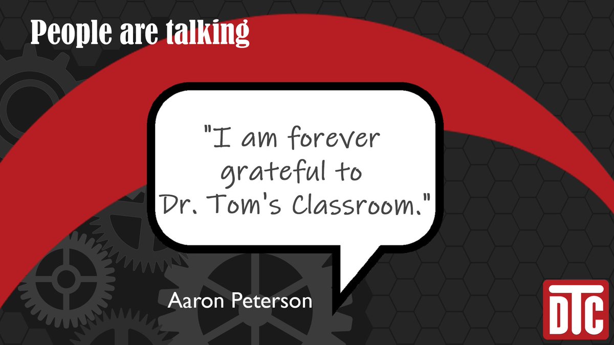 "I am forever grateful to Dr. Tom's Classroom." - Aaron Peterson

#DrTomsClassroom
#MechanicalPEExamPrep
#Engineer #Engineering
#EngineeringPost
#PE #PassthePE #PEExam 
#PassYourExam #ExamPreparation
#EngineeringExams 
#MechanicalEngineering 
#Testimonial