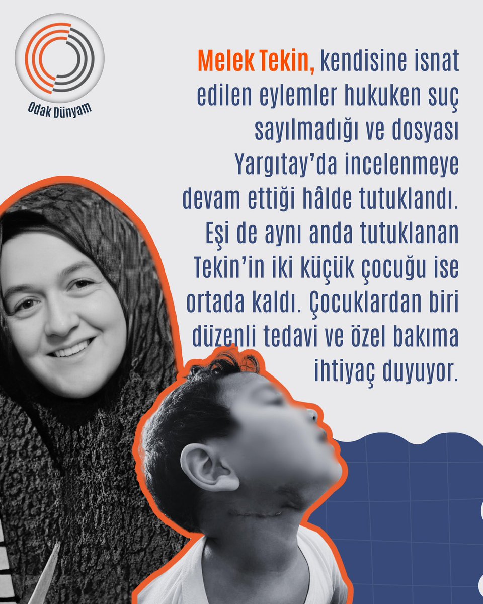 4 yaşındaki tüberküloz hastası Selman’ın anne ve babasının cezaevinde tutulması, çocuğa yönelik açık bir işkencedir.
En azından kesinleşmiş bir hükmü dahi bulunmayan anne Melek Çetin serbest bırakılsın.

BununAdı İşkencedir