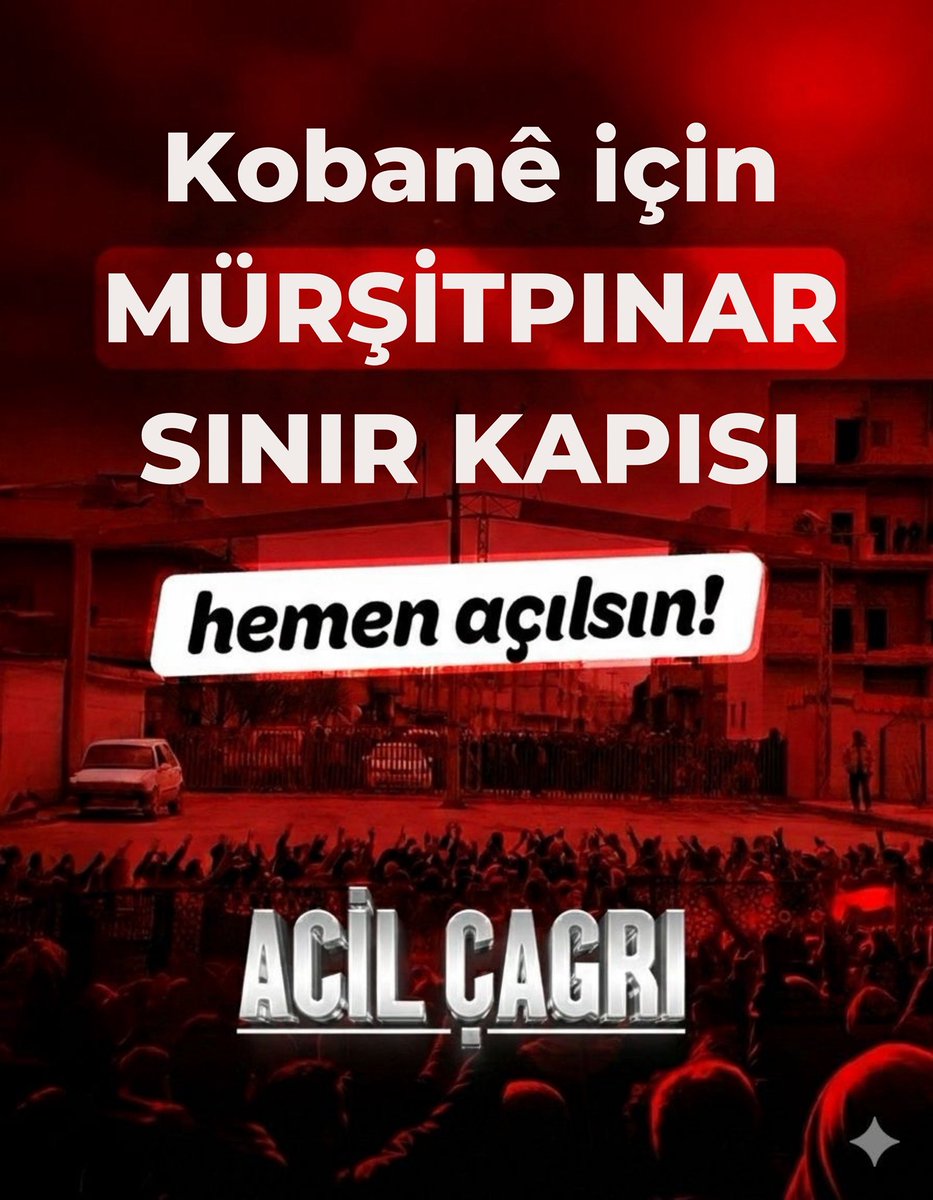 EgitimSenVan's tweet image. HTŞ ile bağlı çetelerin saldırıları ve kuşatması altında olan Kobanê’de insanlık dramı yaşanıyor. 

İnsanlık dramının daha üst seviyelere çıkmadan önlenmesi mümkündür. Mürşitpınar Sınır Kapış açılarak insanî yardımlar sağlanmalıdır.