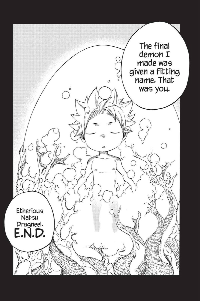 #FairyTail100YearsQuest
#FairyTail
مناداة التنانين الخمسة لناتسو بالشيطان ليس غريبا، فزيريف اصلا اعاد ناتسو كشيطان، والجزء الشيطاني هو اللي مخلي ناتسو على قيد الحياة، حتى ولو اختار ناتسو نفسه كبشري، فالجزء الشيطاني ، إلا إذا تم تدمير الكتاب الذي تحتفظ به لوسي صدفة فهي نهايته💀