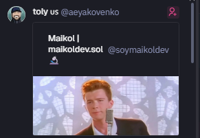 Eu8qFQrtyRdTLmjn42vnuVCY26fsZPSbkbyVo31t4xFJ
$RICKROLL

Let me remind you ATH of $TROLL is 286M

x.com/PadrePrints/st…