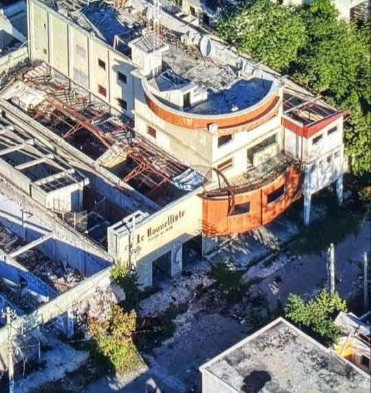 Le local du journal <a href="/nouvelliste/">Le Nouvelliste</a> à la rue du Centre.
Image trouvée sur WhatsApp