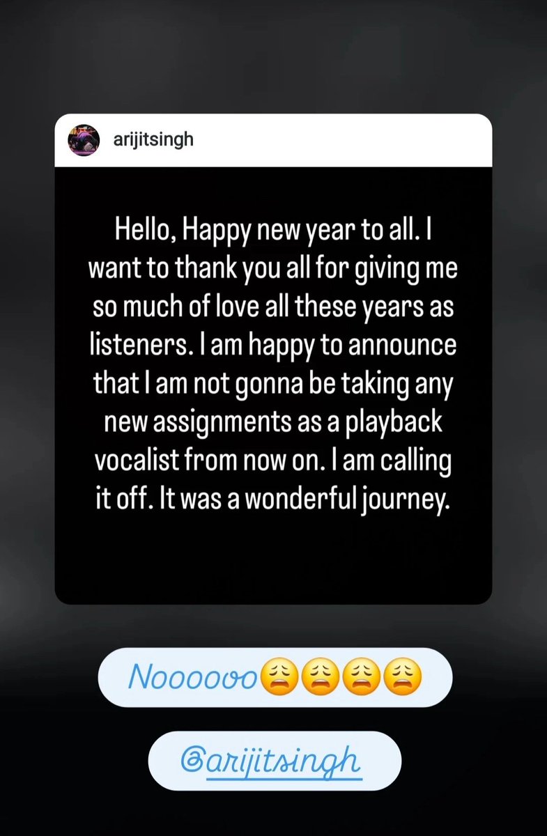 AmishaMPatel's tweet photo. Nooooooo!! 😭😭😭🫶🏽❤️💙 @arijitsingh #favourite #arijitsingh https://t.co/KTVjVDGCaN