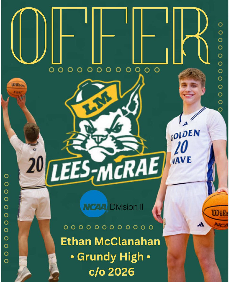 egmcclanahan's tweet photo. After a great visit and talking with  Coach Burleson &amp; Coach Phillips I am blessed to receive my first Division ll offer from @leesmcraembb. I want to thank God for this opportunity I give all credit to Him. I also want to thank my family, teammates, and coaches for their support https://t.co/KJceABJaUa