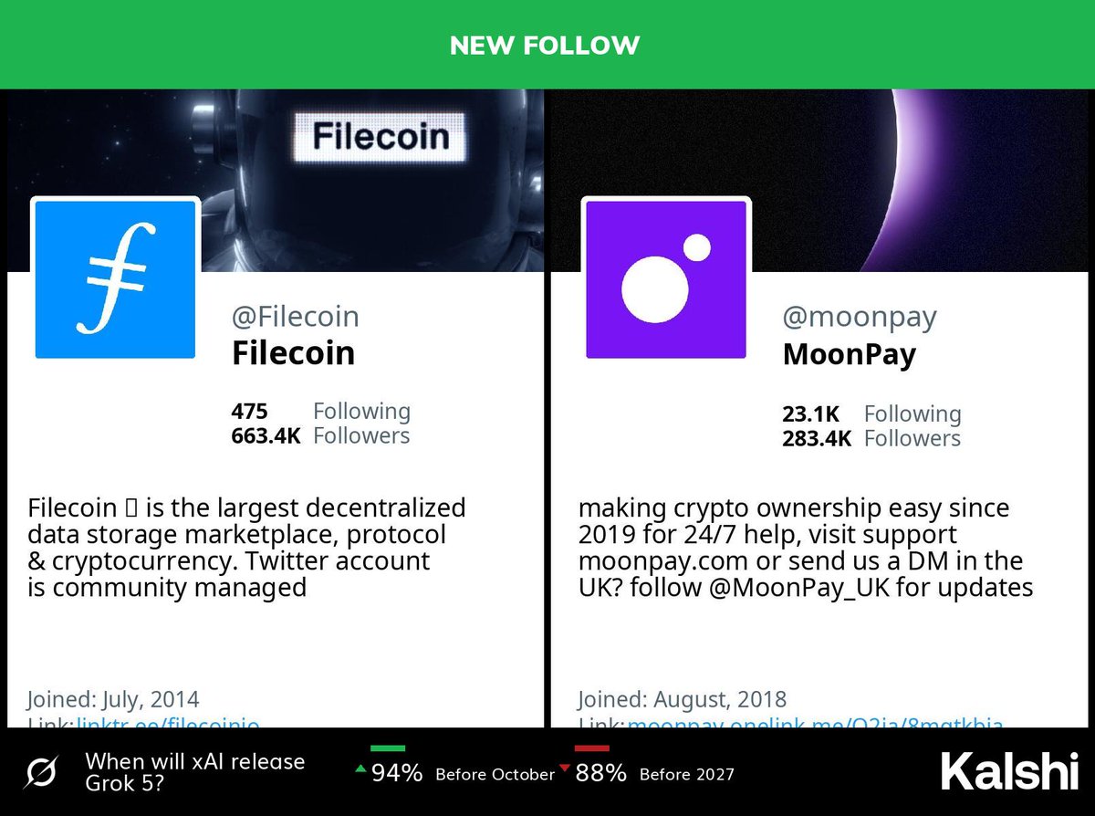🆕 @filecoin is now following @moonpay (🤖🔍: any context on this?)