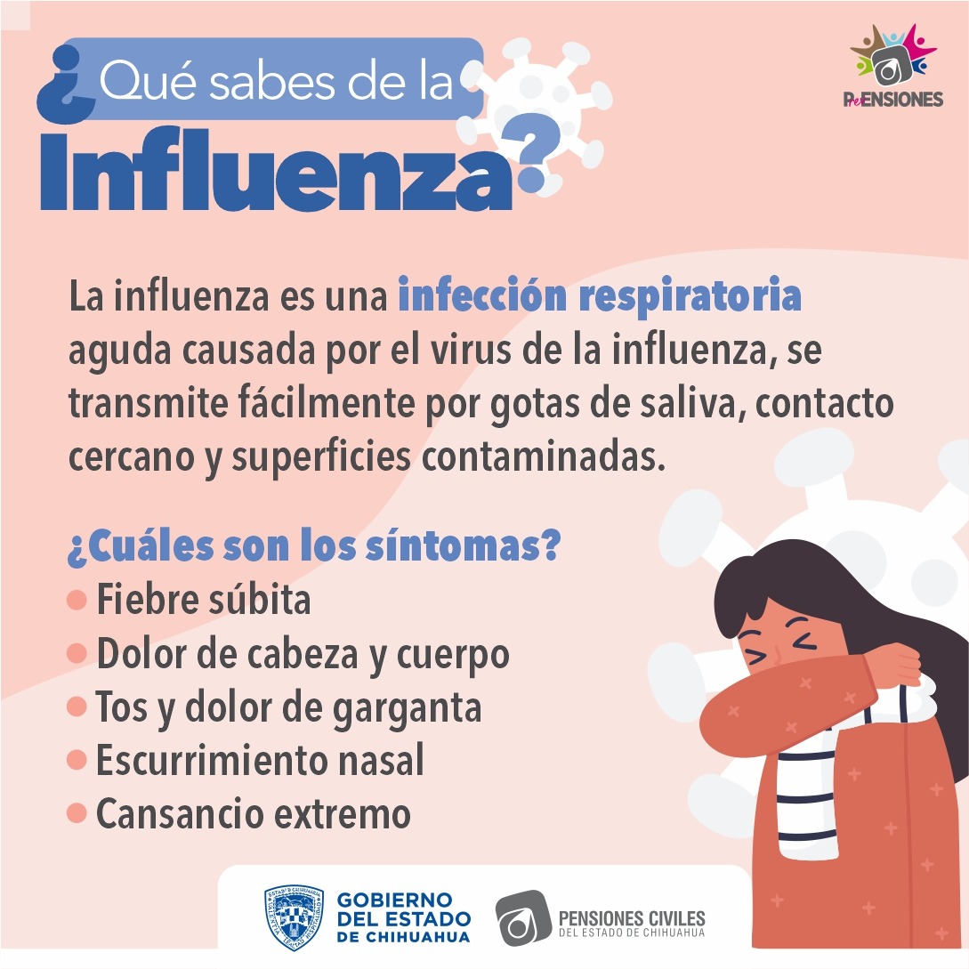 La influenza es una enfermedad respiratoria que puede prevenirse y atenderse a tiempo.
Infórmate y cuida tu salud. En PCE te compartimos la información esencial.