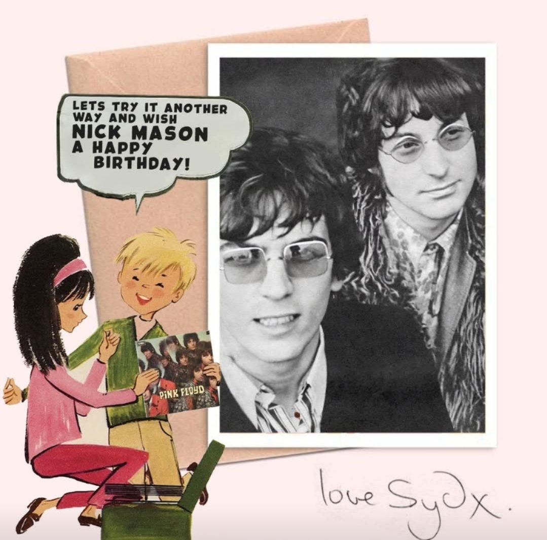 TheSydBarrett's tweet image. Happy 82nd birthday to Nick Mason