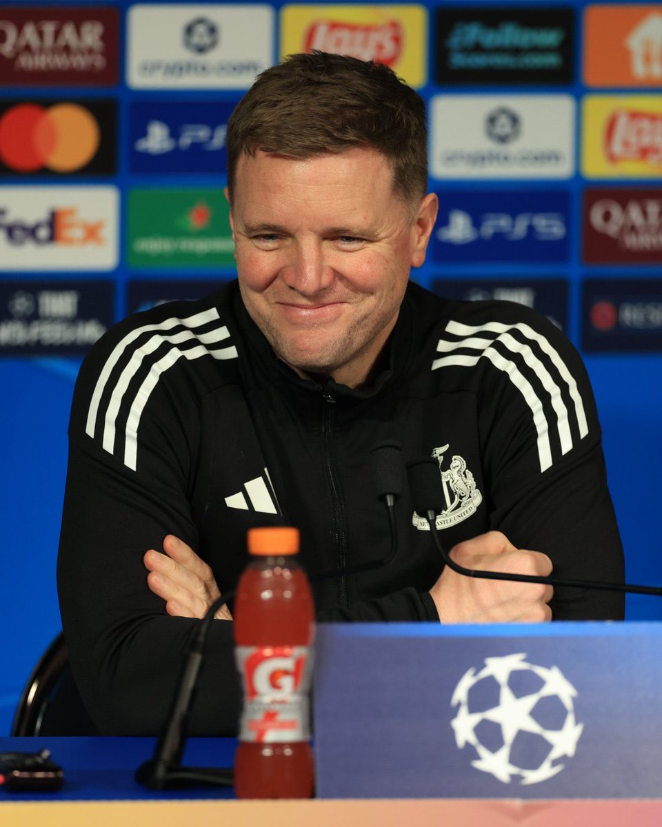 🗣️ - إيدي هاو [نيوكاسل يونايتد] :

علينا أن نحاول الاستمتاع بكل لحظة، فهي لحظات ثمينة للغاية. نريد الاستمتاع بالتجربة، ومعايشة كل ما تحمله من تقلبات بين القمة والقاع. نحن جميعًا عازمون على تقديم أفضل ما لدينا، وستكون مباراة الغد رائعة بالنسبة لنا، ونريد الفوز.

#UCL