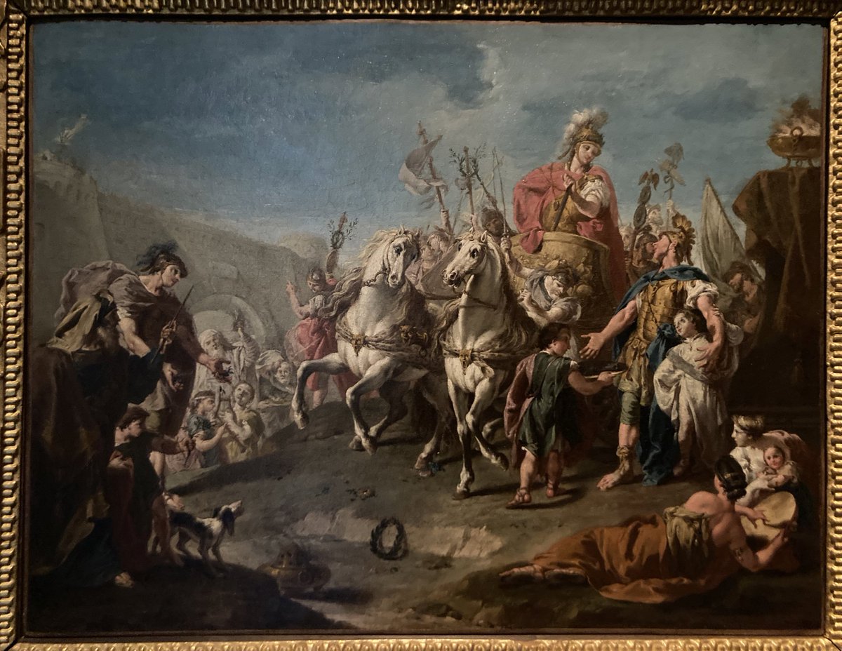 museoes's tweet photo. Giovan Battista Pittoni, Alejandro entra triunfante en Babilonia, 1735. Boceto de la pintura encargada por Felipe V para la Granja. Adquirido en 2021 para el @PilottaParma https://t.co/2YtDkqTTr0 https://t.co/0vJndudt1E