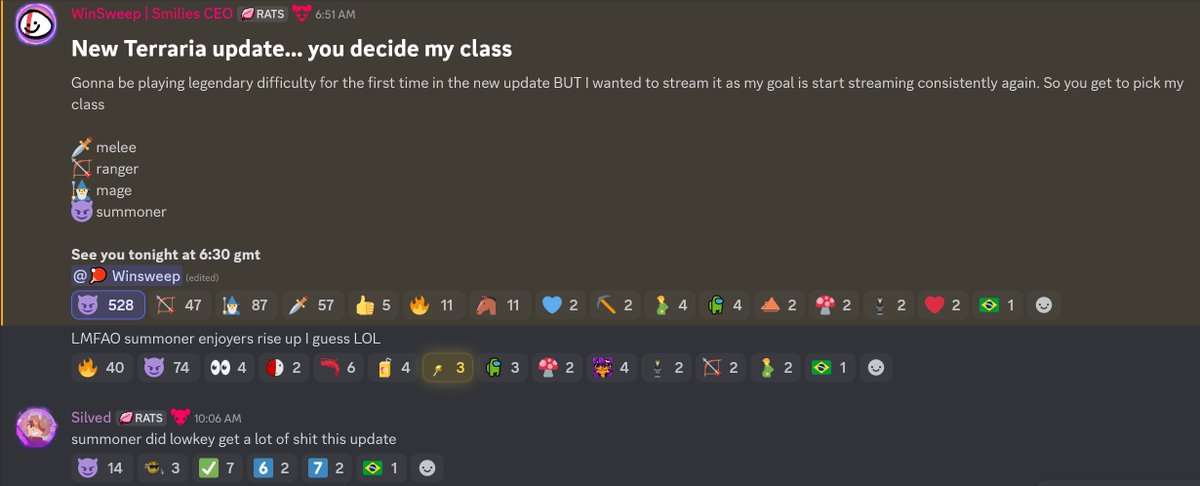 noxposting's tweet photo. Rare Silved post, I've always thought Terraria seemed cool but it's not my kind of game https://t.co/W0gf1fGY4f