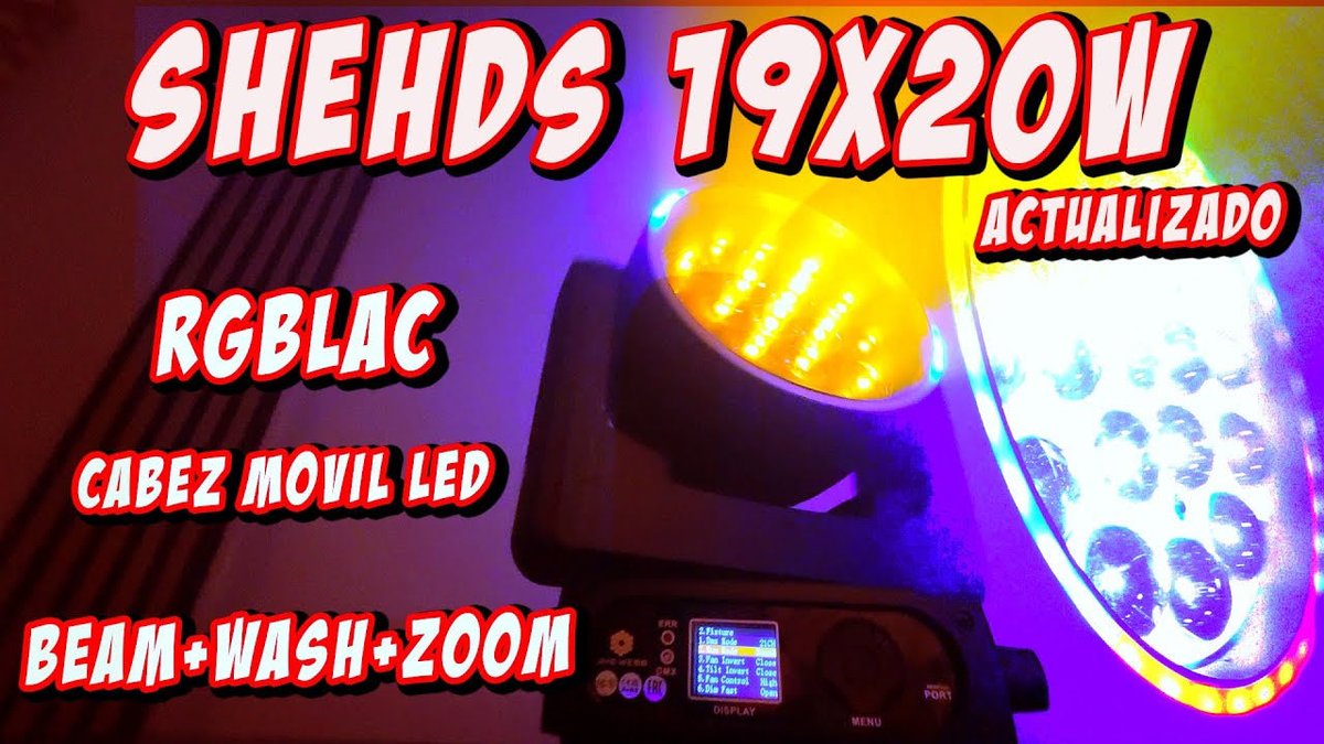 🚨 SHEHDS 19X20W RGBLAC MODELO ACTUALIZADO!!! (PRUEBAS Y REVIEWS) EN ESPAÑOL youtu.be/AkJFHNxTqdk?si…
