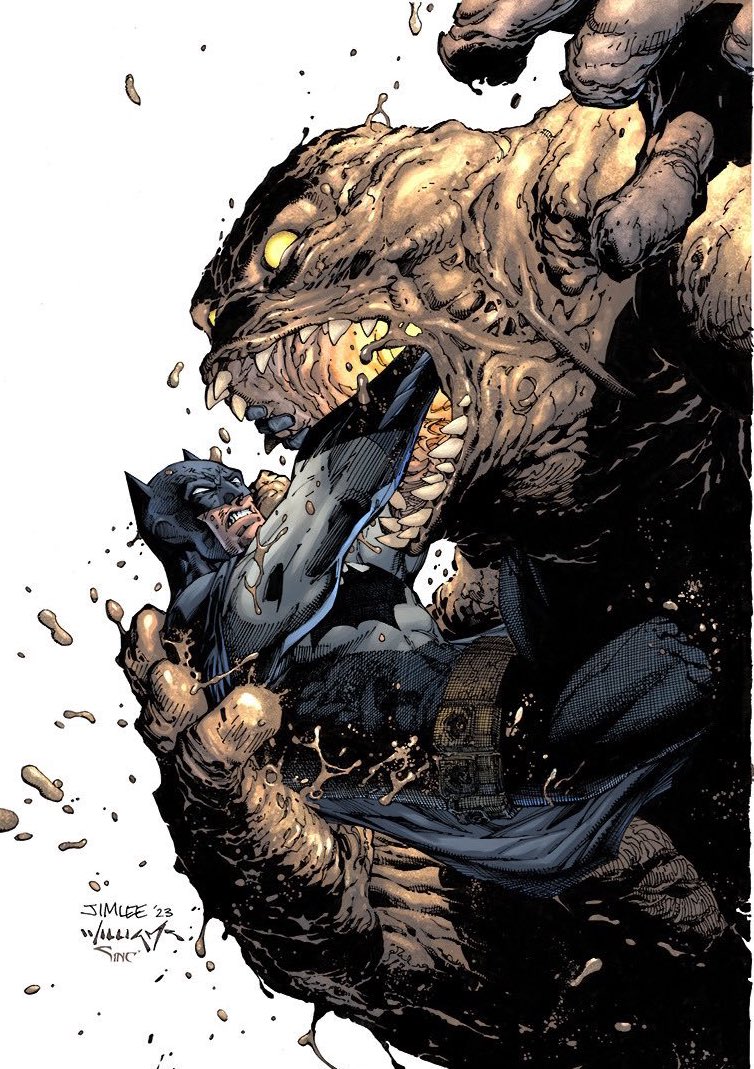 Batman vs Clayface by Jim Lee