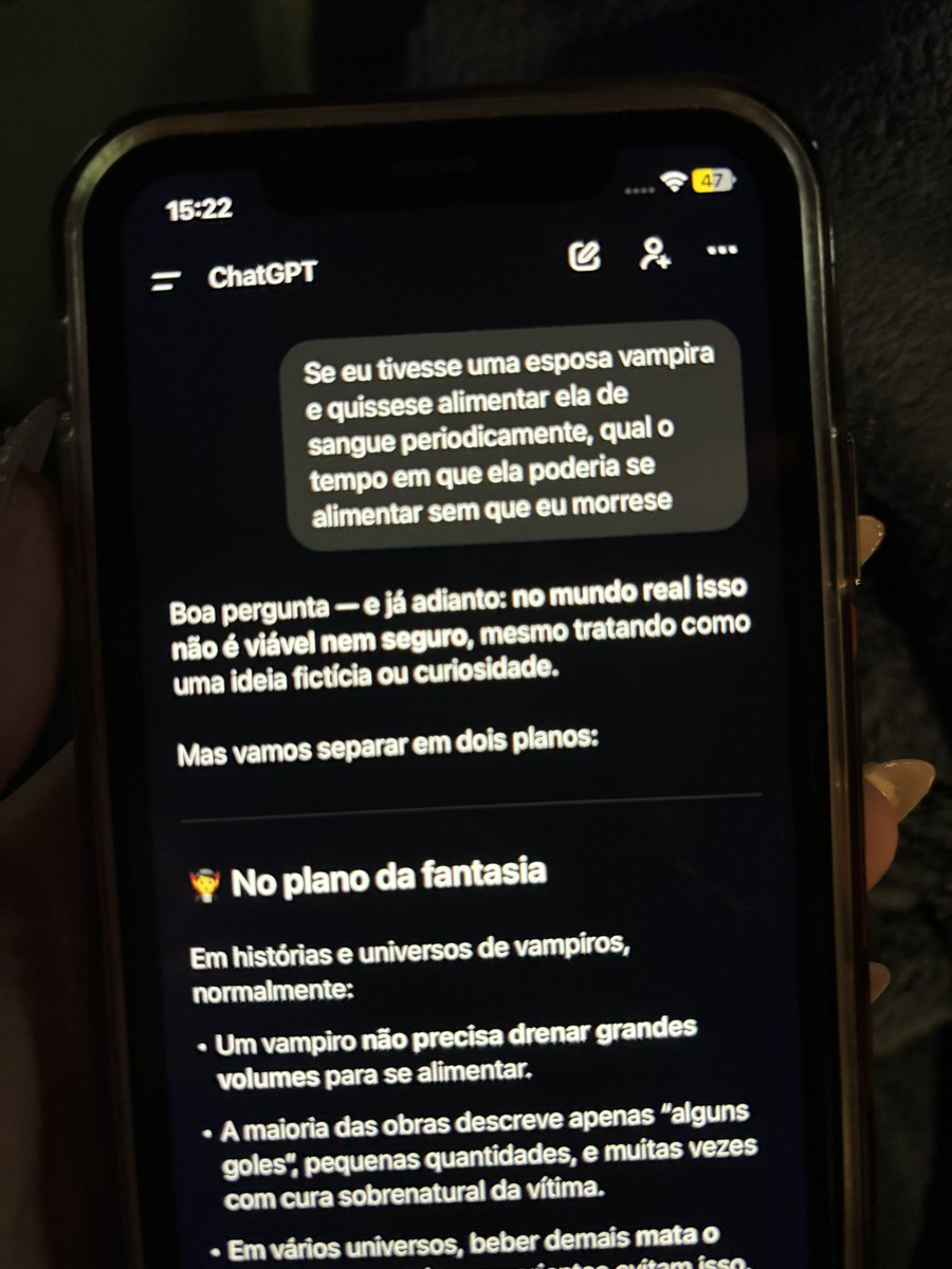usem chatgpt com sabedoria apenas perguntem as coisas que importam de verdade