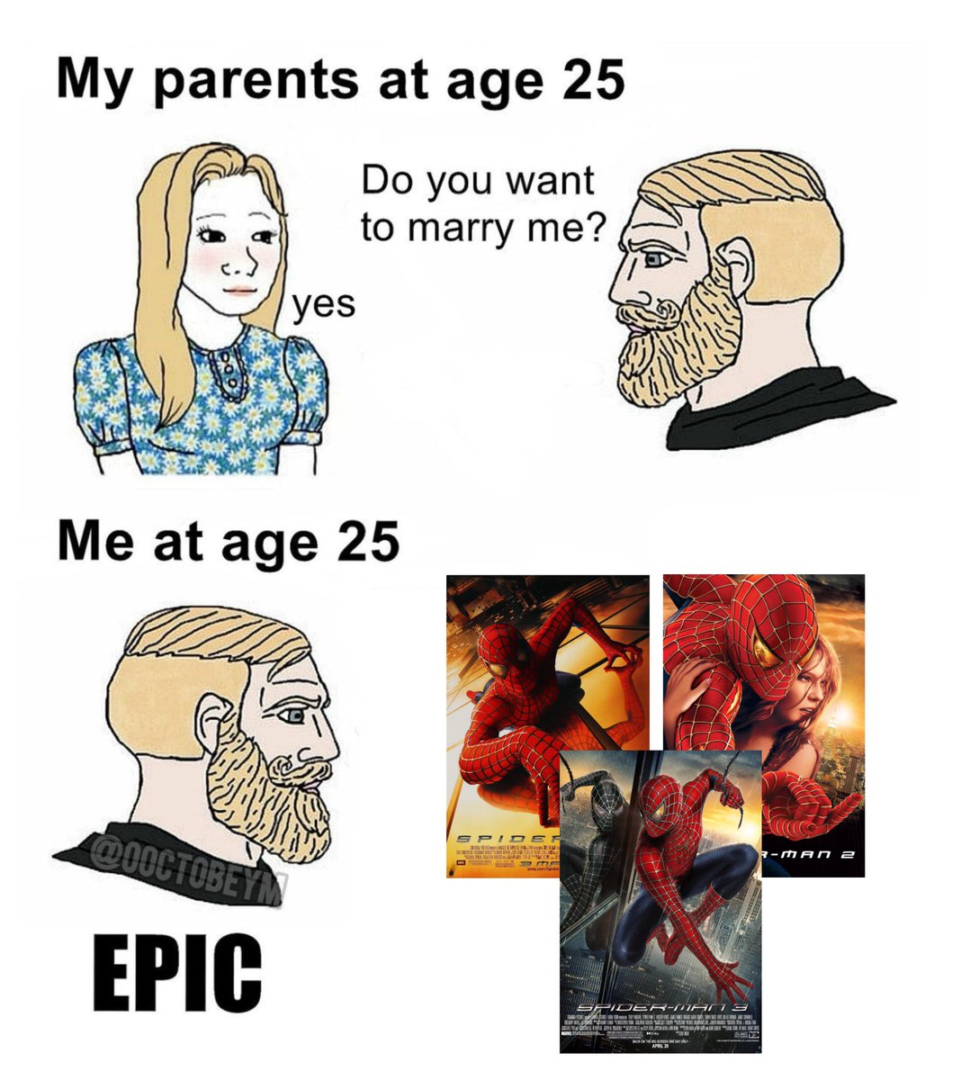 No Context Tobey Maguire tweet media