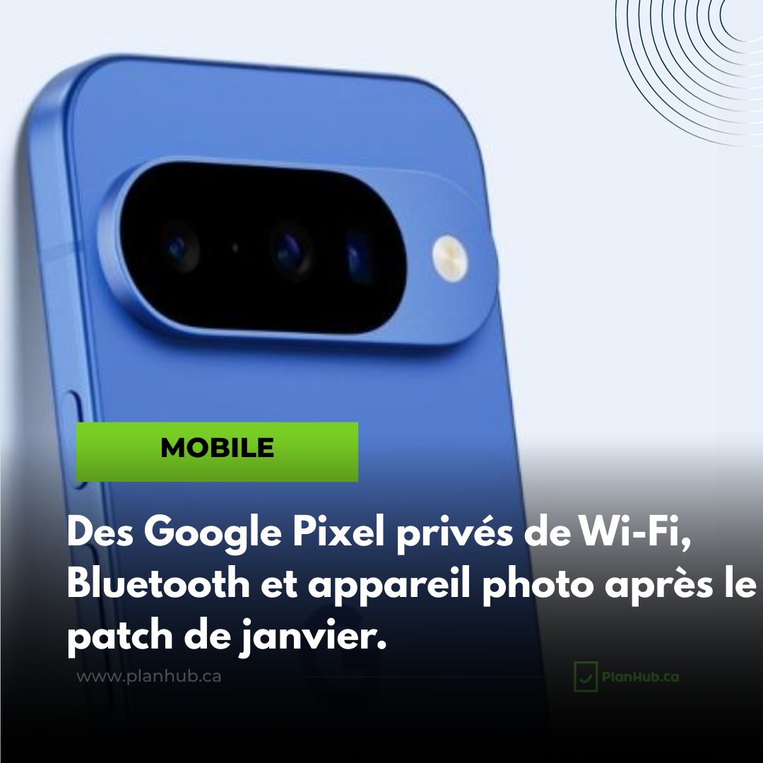 La dernière mise à jour de sécurité mensuelle de Google, déployée début janvier 2026 sur les smartphones Pixel, aurait entraîné la désactivation complète de fonctions essentielles sur certains modèles.
planhub.ca/blog/fr/des-go…