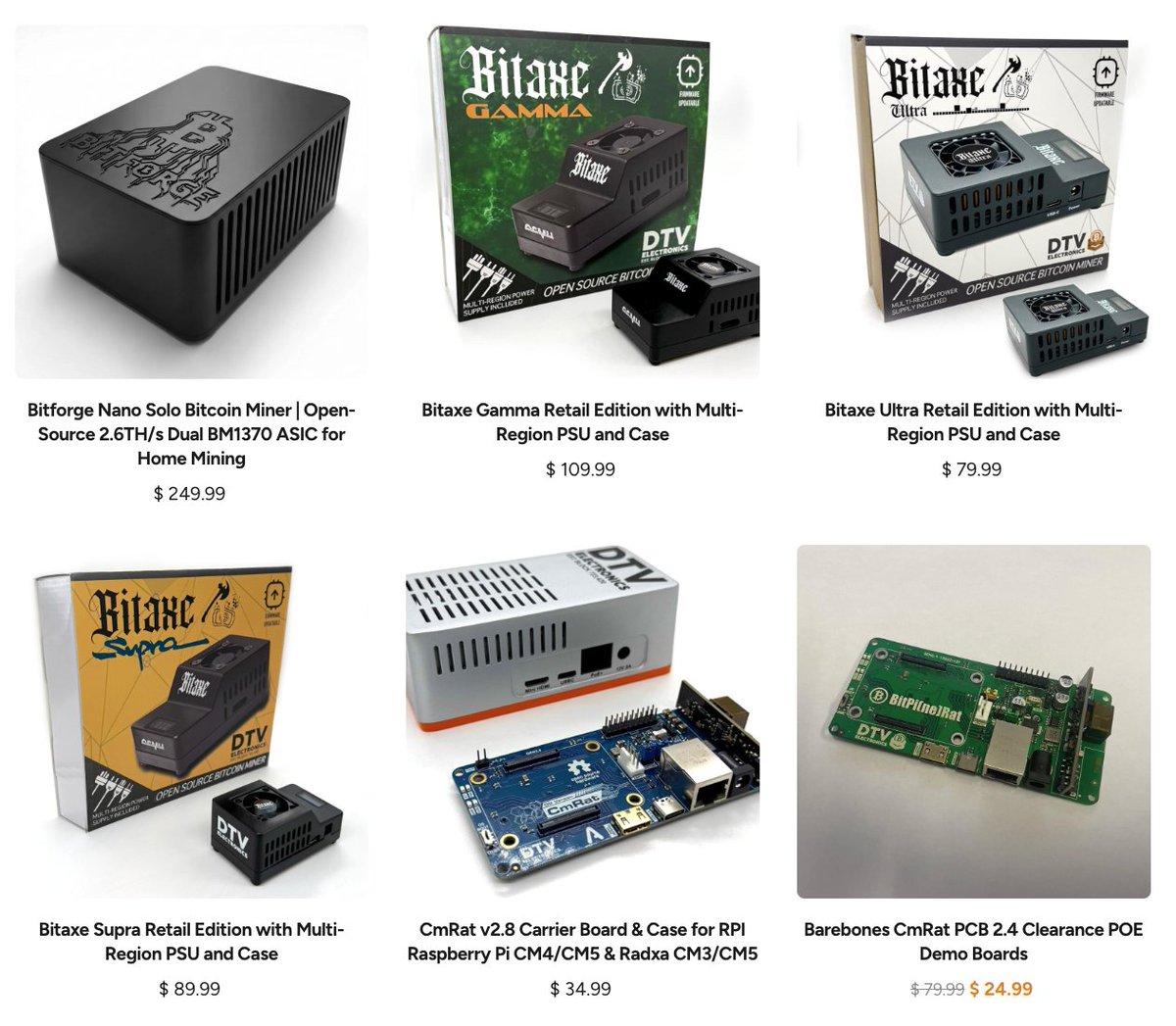 dtvelectronics's tweet photo. The #BitForgeNano is our latest product and offers the best solution for affordable home mining. That said, our other miners are also worth considering! https://t.co/PcahjBoCEU
