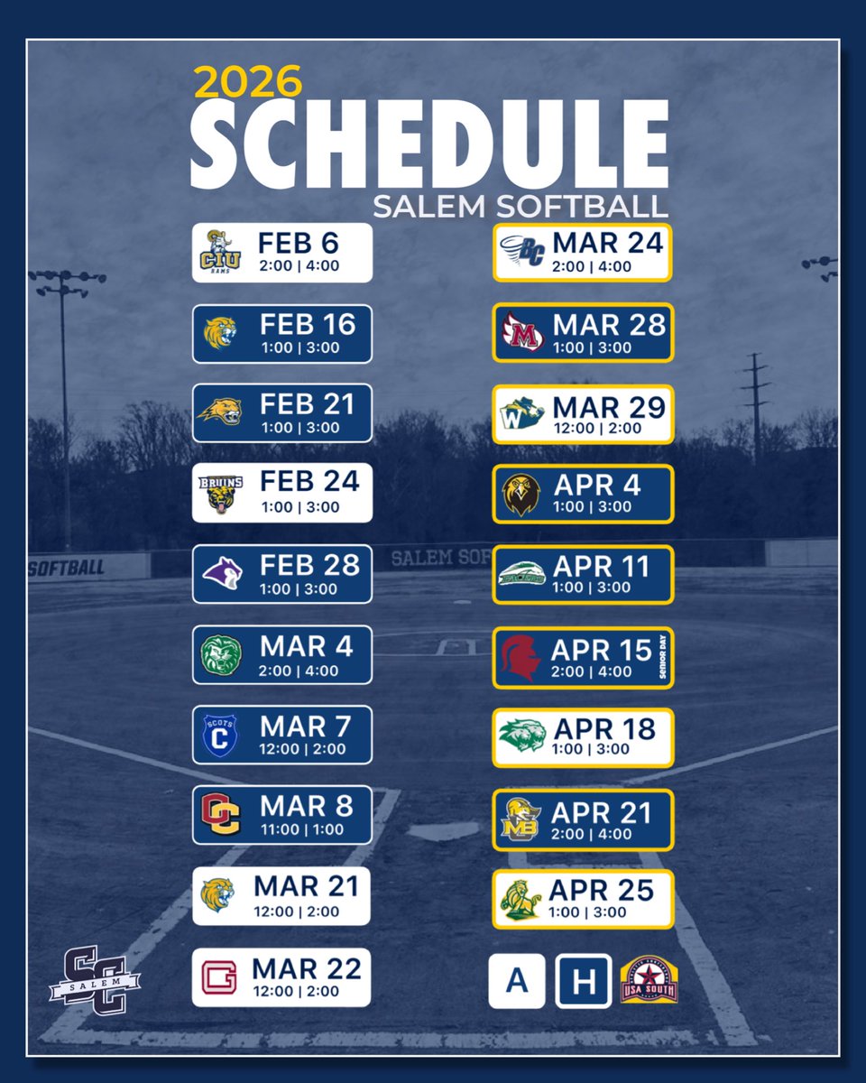 Salem College Softball tweet media