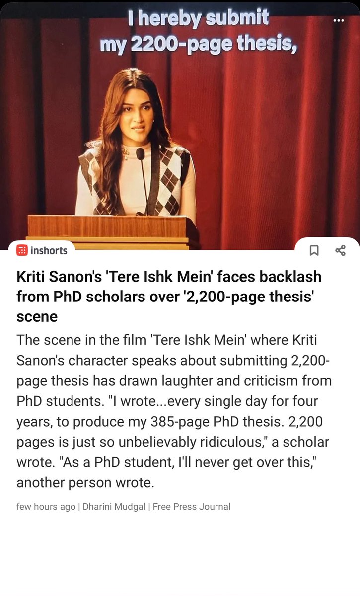 vivacious_viti's tweet photo. Pity all PhD holders who could not find the time to watch the movie when it was released.

Don’t understand how even commercial cinema is offensive now to people…

#TereIshkMein @aanandlrai @kritisanon @dhanushkraja much appreciations for this work of art !!! https://t.co/KoM9SfVn1D
