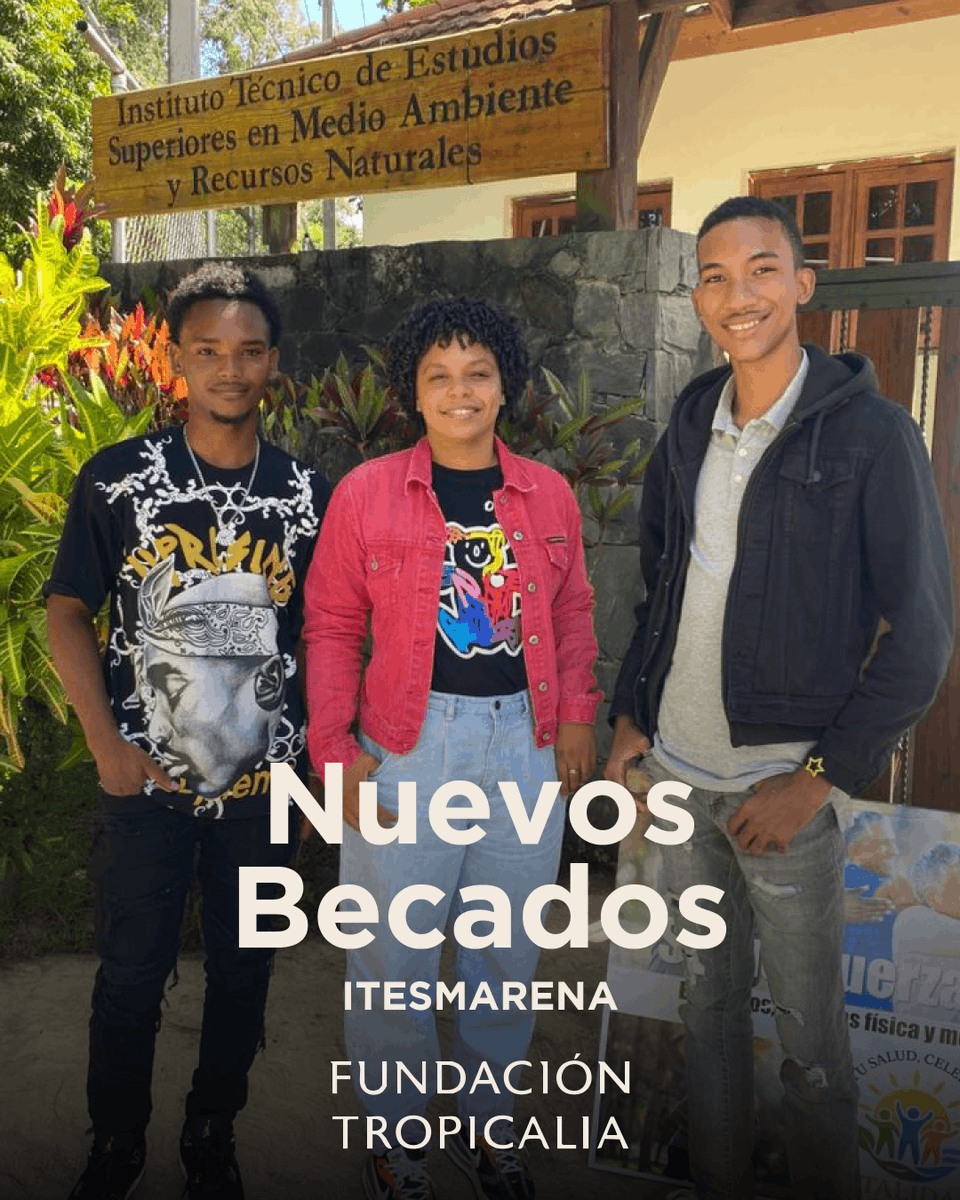 Felicitamos a nuestros nuevos becados Marinet Gómez, Yohandry Peralta y Jackbiel Carrión, quienes inician su carrera técnica en el Instituto Técnico de Estudios Superiores de Medio Ambiente y Recursos Naturales (ITESMARENA).

¡Muchos éxitos en esta nueva etapa!