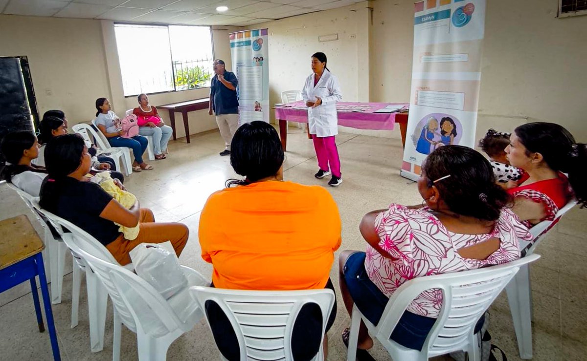 #LosRíos | En los centros de salud del Distrito 12D03, de los cantones Quevedo, Mocache, Buena Fe y Valencia, se llevó a cabo la conformación de los Grupos de Apoyo a la Lactancia Materna (GALM), con el objetivo de promover, proteger y apoyar esta práctica en la población.