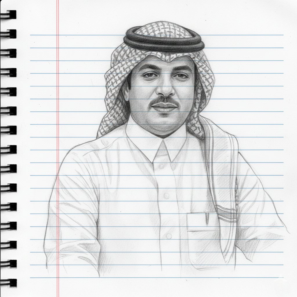 <a href="/win_ghanem/">الاعلامي / غانم السبيعي</a> 
غانم السبيعي 
السلام عليكم
عملت رسمه لصورتك واتمنئ تنال اعجابك.
وان شاء الله تعطيني هديه بسيطه وتشجعني🙏🏻
لان مصدر رزقي انا وعائلتي من ورئ الرسم🎨