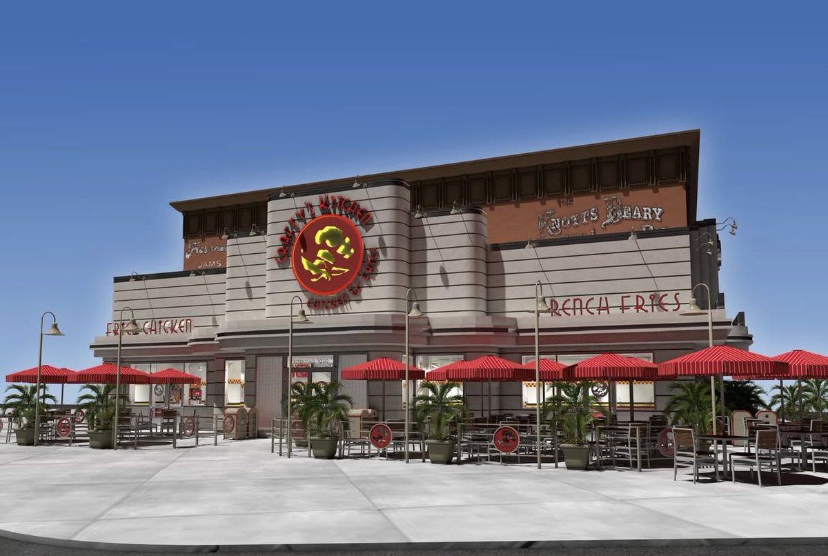Johnny Rockets at Knotts Berry Farm is getting a makeover and being transformed into an all NEW dining location! Crafty's Kitchen will bring together Knott's culinary excellence featuring chicken dishes and boysenberry, with a continuation of Crafty Coyote's story. 
<a href="/knotts/">Knott's Berry Farm</a>