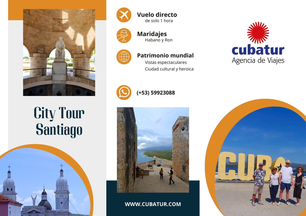🔥 ¡Descubre Santiago de Cuba con un 13% de descuento! 🇨🇺
🗺️ Explora su historia
🍹 Disfruta de ron y tabaco
📸 Captura paisajes increíbles
¿Listo para la aventura? Comenta "Santiago" y te enviamos el programa completo. ¡No esperes más! 

#Cuba #Viajar #Santiago #Oferta