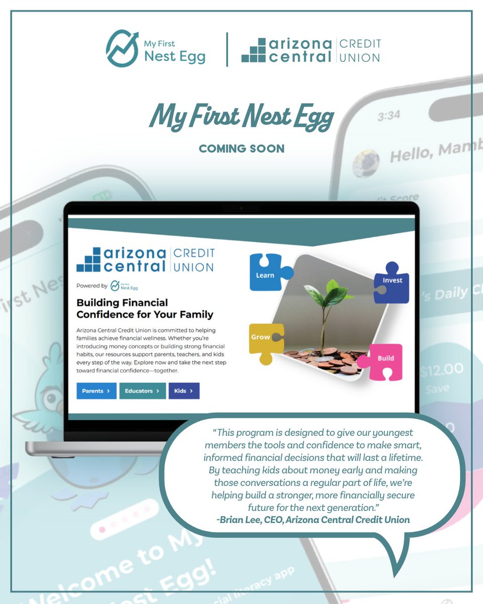 Through partnership with <a href="/MyFirstNestEgg/">My First Nest Egg</a>, families will soon have access to:
💸 Engaging challenges
💸 Chore &amp; allowance tools
💸 Real-world goal setting
💸 Short classroom-ready lessons
💸 Financial education resources
+ soo much more!

Read more here: cuinsight.com/press-release/…