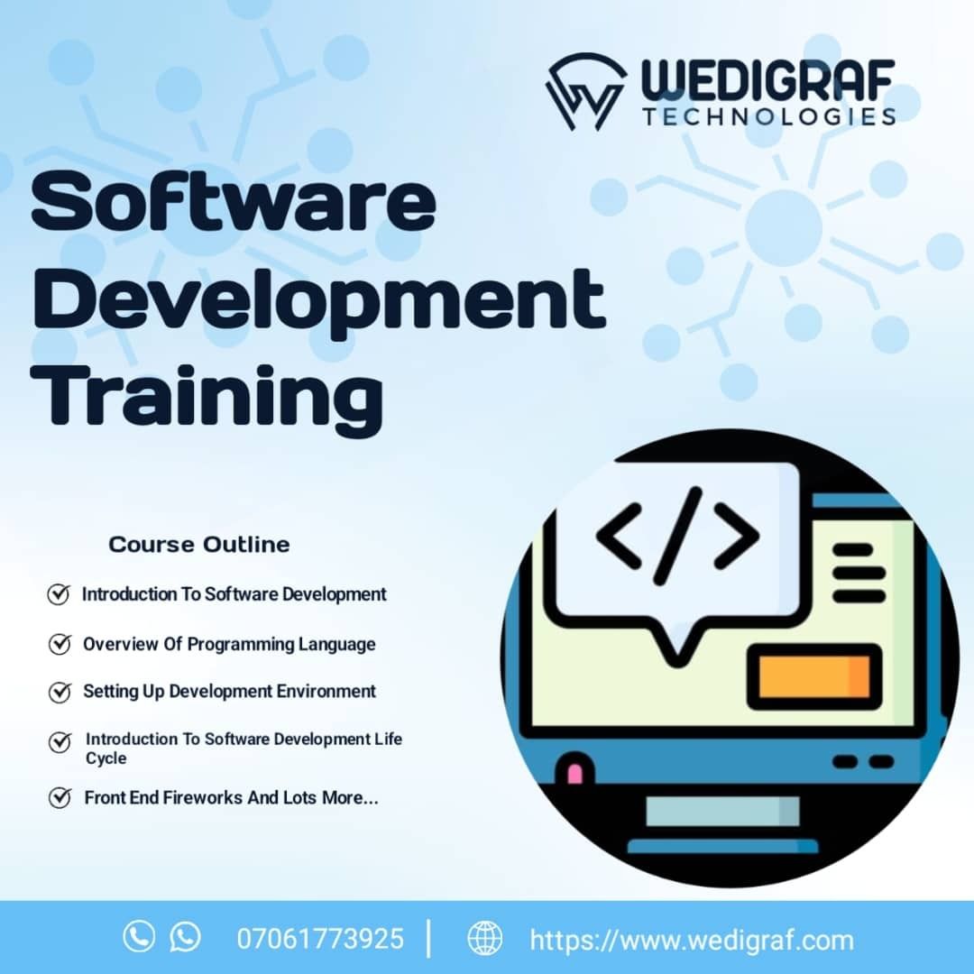 Fuel your dreams with Wedigraf

Learn web development, mobile apps, and AI/ML from experts.

No experience needed. Join a network of innovators.
To get started, WhatsApp/Call: 07061773925 or Visit wedigraf.com
#WedigrafTechHub #TechSkills #SoftwareDevelopment