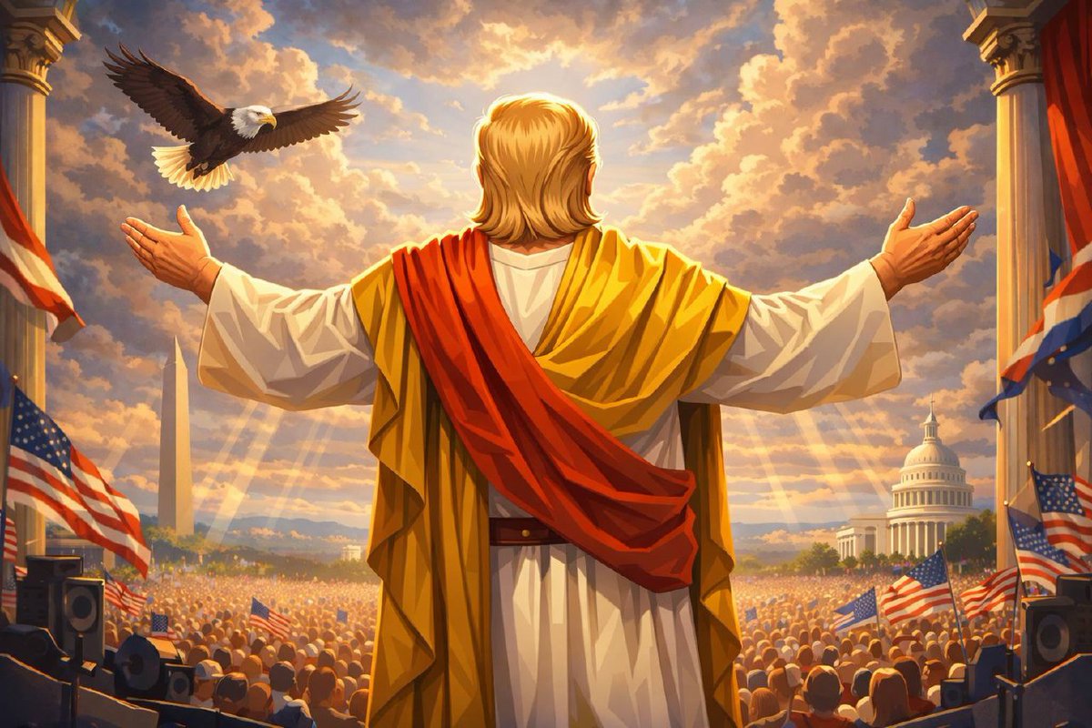 Something massive is coming to the Solana ecosystem... 🌊

From the mastermind behind the biggest pumps and your favorite penguin memes, MessiahTrump NFT is dropping within 7 days! 🐧🔥

🎯 Minting @ 0.1 SOL > 📜 Earn $MANIFESTO by Minting ⚡ 3333 Limited Supply

I am the