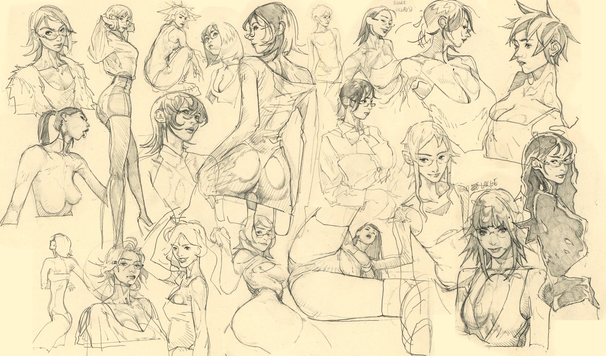 Some sketches from early January