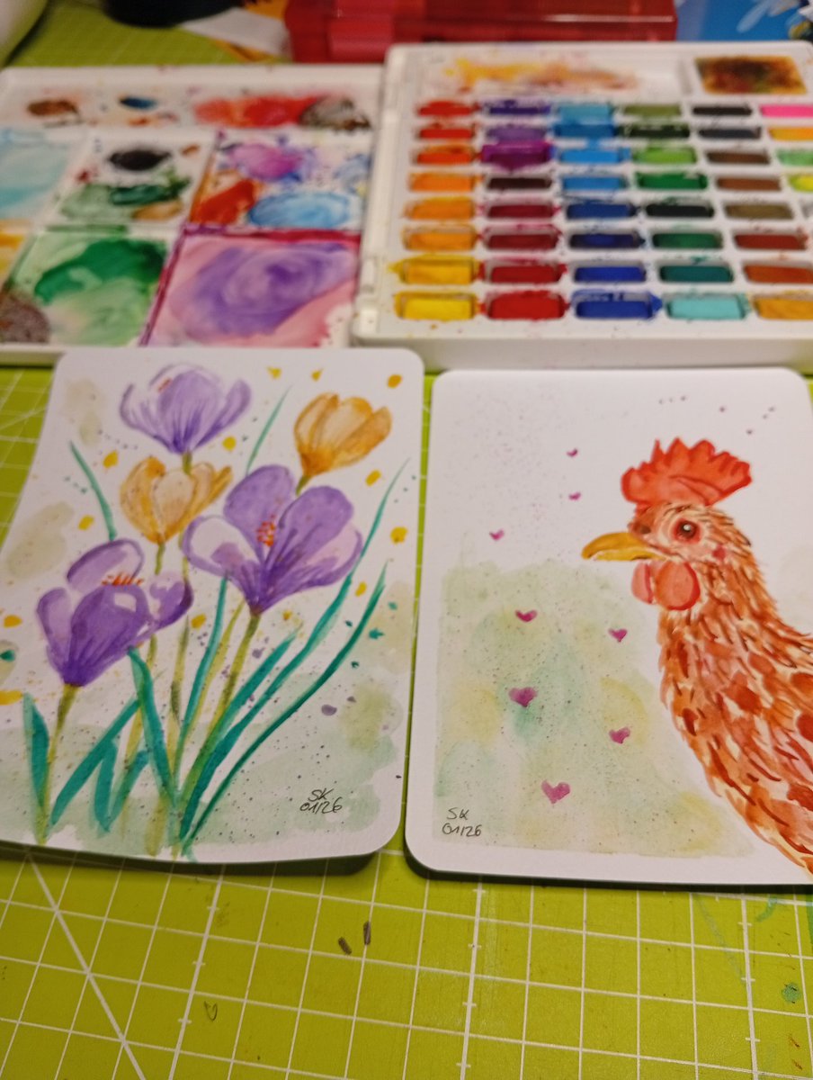 Heute war etwas stressig trotzdem blieb etwas Zeit zum malen