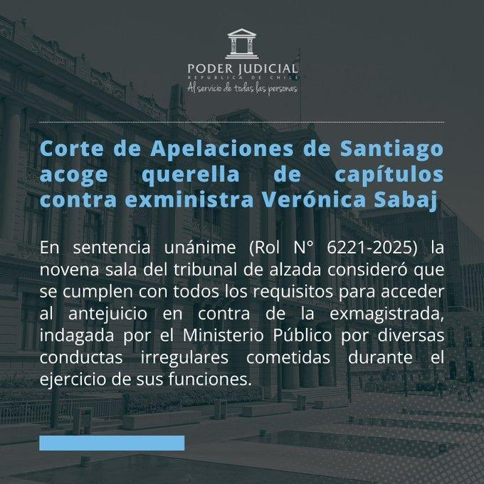 Se puso negra la justicia, se viene la segunda, otra jueza al banquillo …