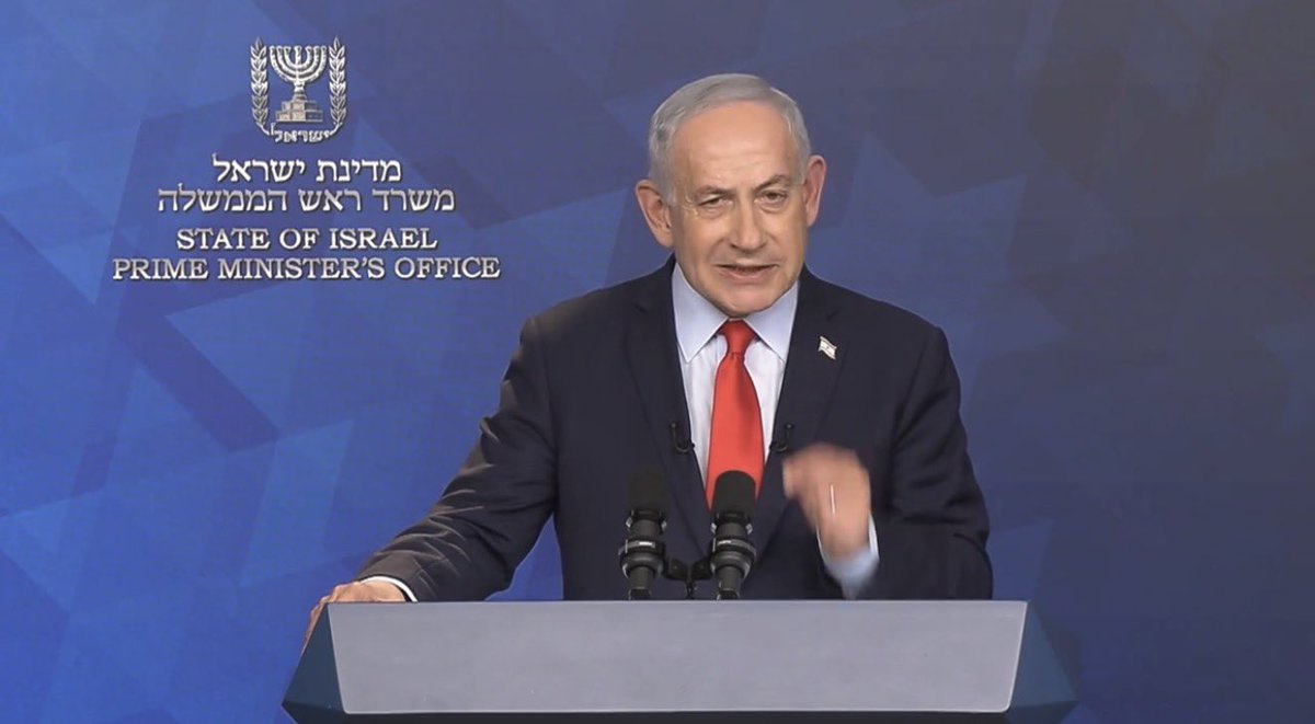 Osint613's tweet image. BREAKING 🔴

Netanyahu said Israel will not allow Turkish or Qatari forces into Gaza and will not permit the creation of a Palestinian state there.

He said Israel will retain security control from the Jordan River to the sea, including the Gaza Strip.