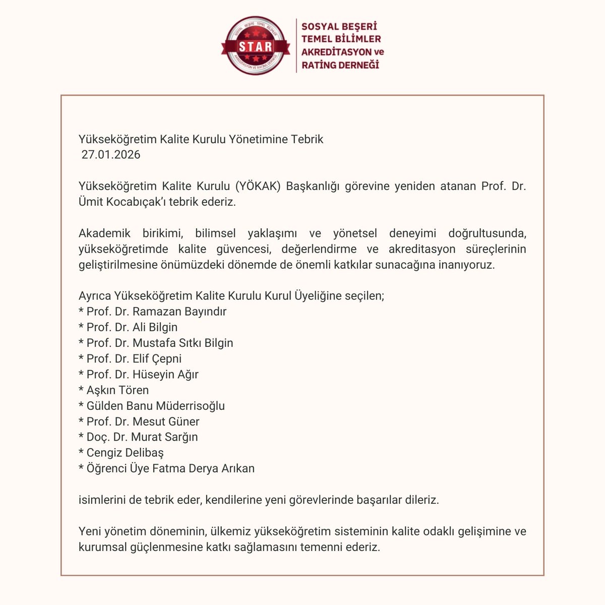 STAR Akreditasyon ve Rating Derneği (@starorgtr) on Twitter photo 