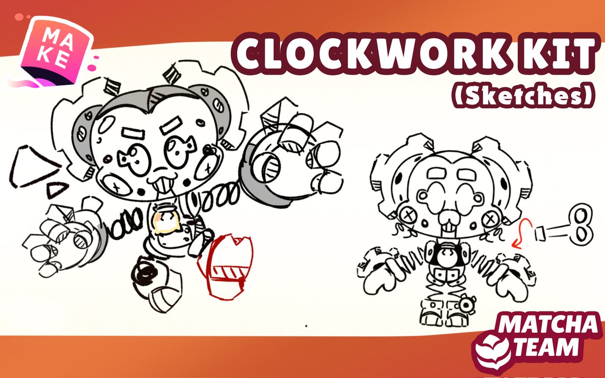 👏👏Hi! It's me, Monkey Brains, one of the owners of Matcha Tram. 
•
I submitted one of my designs to the studio, and together with someone else, we paid for this skin! Meet - ⚙️Clockwork Kit⚙️
• make.supercell.com/en/creation/cl… #supercellmake