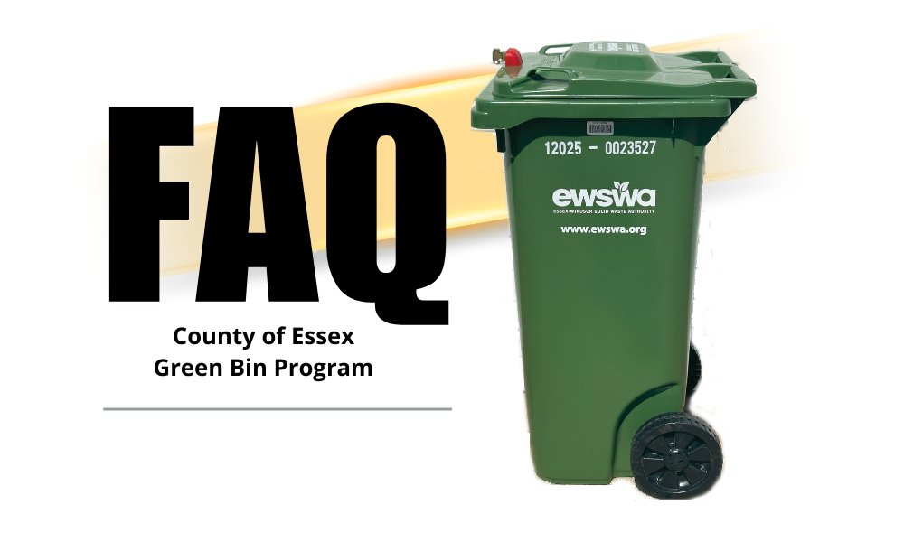The County of Essex has received inquries about the rollout and billing for the Essex-Windsor Solid Waste Authority's Green Bin program. Here are answers to some Frequently Asked Questions: countyofessex.ca/news/posts/faq…