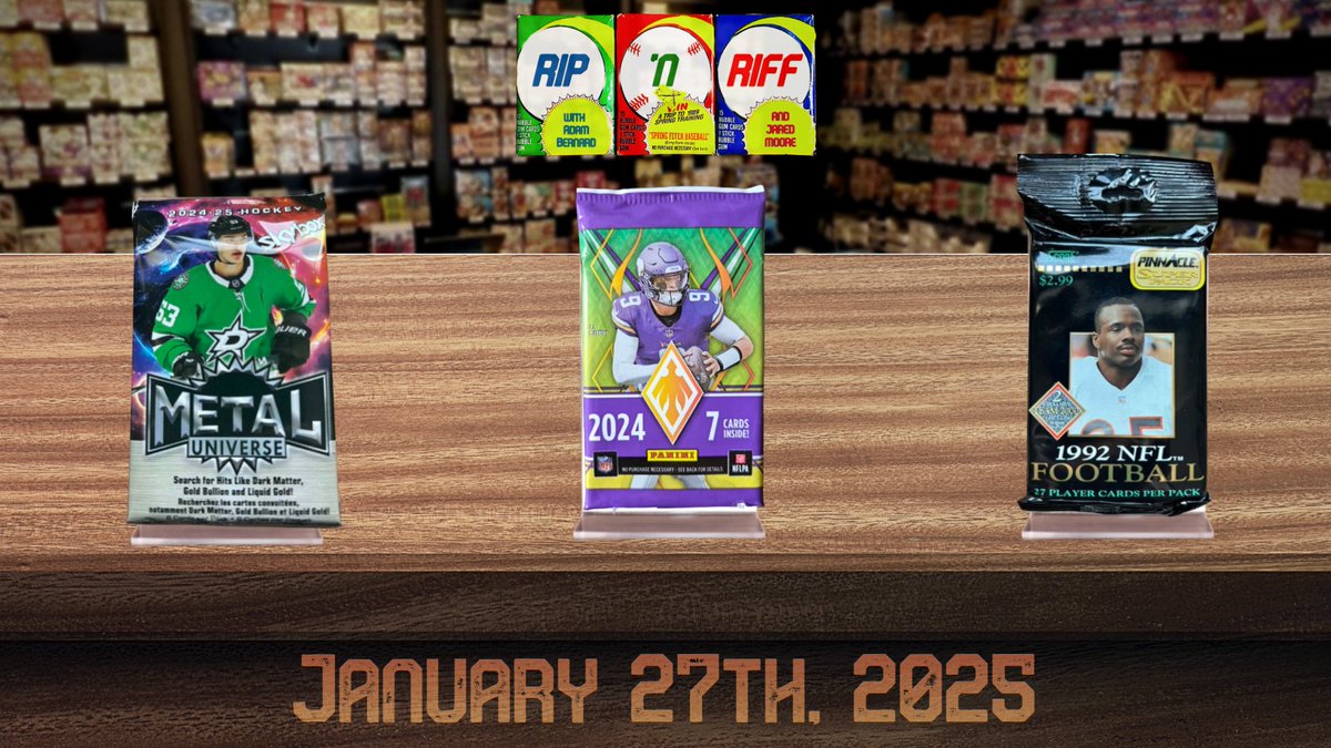Early Super Bowl LX Picks 🏈and plenty of NHL talk over some pack rips 🏒 with <a href="/PuckingThoughts/">Adam Bernard</a> &amp; <a href="/MrJaredMoore/">Jared Moore</a> on today’s RnR!

📺 Watch Here: youtu.be/BhqRmwz-9t8