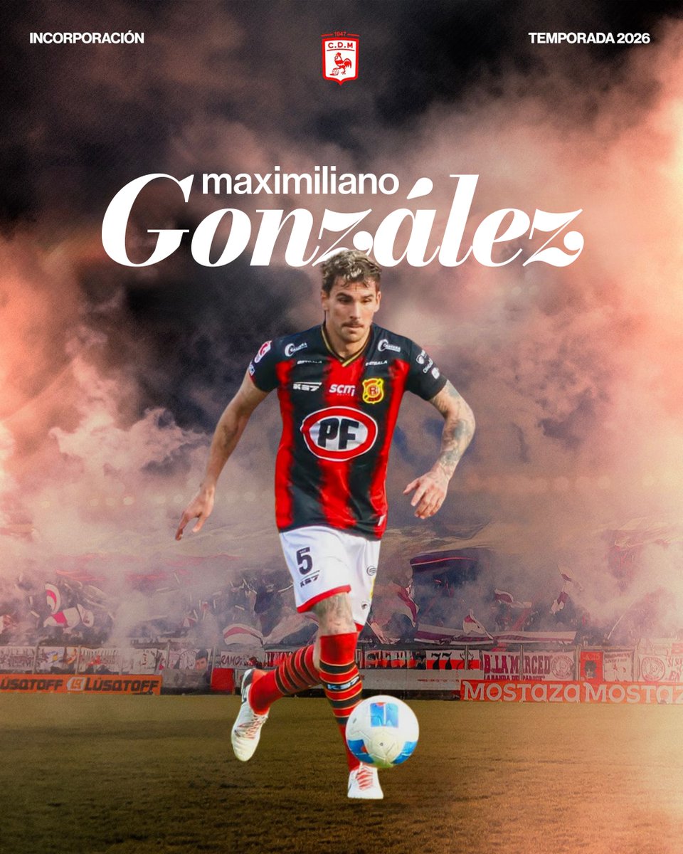 ¡𝐁𝐈𝐄𝐍𝐕𝐄𝐍𝐈𝐃𝐎, 𝐌𝐀𝐗𝐈! 👋🏼

✍🏼 Maximiliano David González, volante central de 31 años, llega en condición de libre y firmó su contrato hasta el 31/12/26.

¡Que sea un gran año! 💪🏼

#SomosElOeste🐓