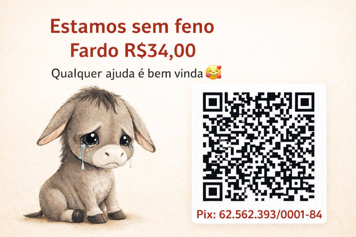 CariaErica's tweet image. Boa tarde, muita chuva por Aqui, uma loucura, amanhã n teremos feno ! Quem puder ajudar 🆘 
Vendi apenas 2 números da rifa hj ! É luta 🥴
apprf.com/castracoes-e-a…