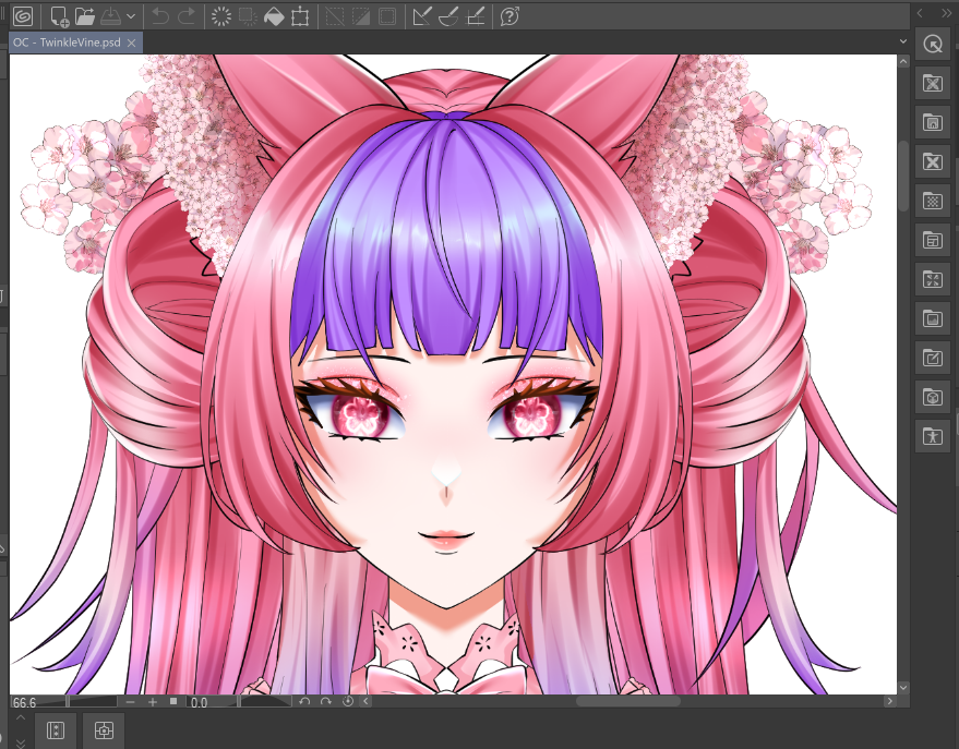 TwinkleVinee's tweet photo. The best part is when I draw my own face to make it beautiful and cute. Hahahahaa 😆🌸

#Live2D https://t.co/wmR8tRoKUq