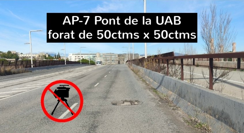 antiradarcatala's tweet photo. Han aprovat un pla per @rodalies que incrementa en 1200 milions el pressupost per manteniment. Farts de forats i manteniment deficient de vies importants com l'AP-7 i l'A-2, per exemple, i la caiguda del mur de contenció de l'AP-7 a Gelida, la pregunta, la xarxa viària per quan? https://t.co/c5nwBezTP7