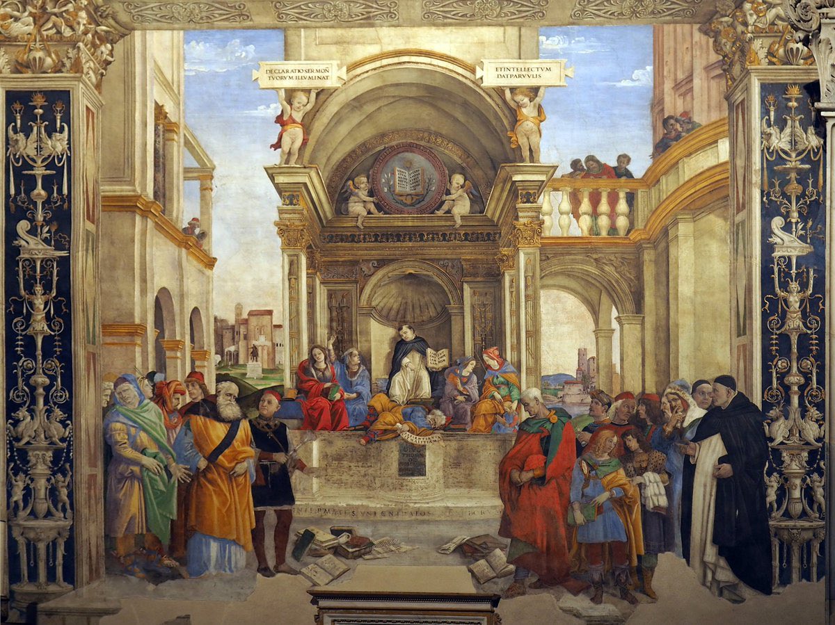 The Triumph of Saint Thomas Aquinas over the Heretics, by Filippino Lippi, ca. 1491