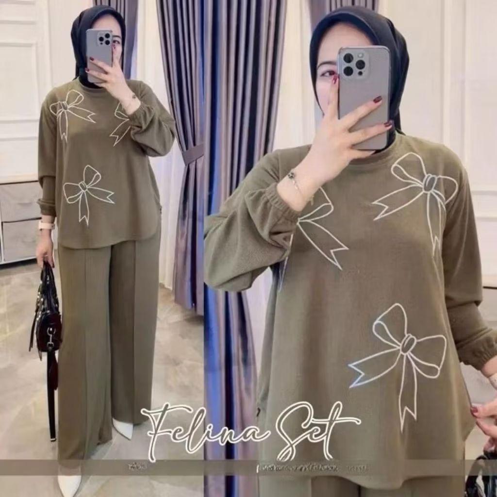 Cek NJW - Setelan Felina Pita Lengan Balon - Setelan Wanita dengan harga Rp50.699. Dapatkan di Shopee sekarang! s.shopee.co.id/10x0M82V9f?sha…