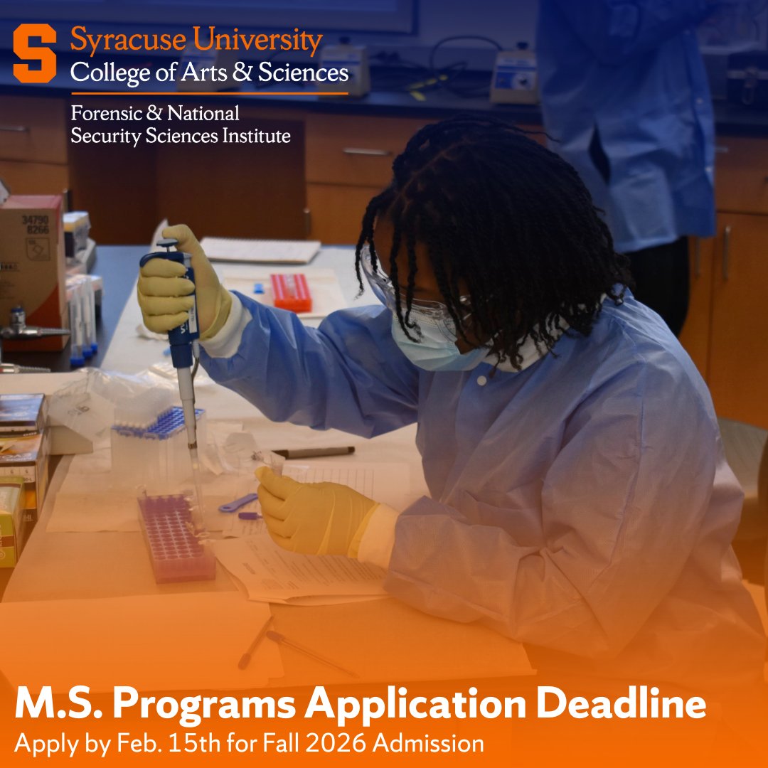 Syracuse University Forensic Science Institute tweet media