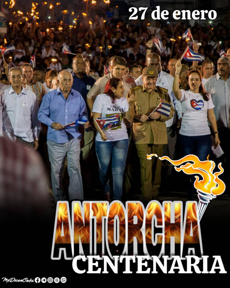 Cada 27 de enero, la juventud cubana ilumina la noche en la Marcha de las Antorchas, recordando a José Martí y reafirmando su compromiso con la patria, además de ser un acto de continuidad histórica.

#AntorchaCentenaria 
#AntorchaAntimperialista